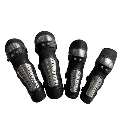 4Pcs/set Μοτοσυκλέτα Οδήγηση Γόνατος Κεφαλοκέφαλος Pads Ατσάλι προστατευτικό εξοπλισμό για όλες τις εποχές
