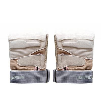 Unisex Khaki Προστασία χεριών με μισό δάχτυλο για εξωτερικές δραστηριότητες Υψηλότερη απόδοση