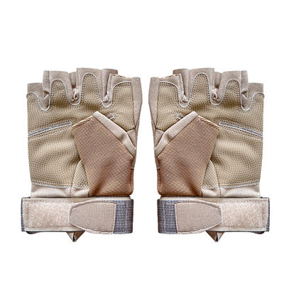 Unisex Khaki Προστασία χεριών με μισό δάχτυλο για εξωτερικές δραστηριότητες Υψηλότερη απόδοση