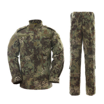 Προσαρμόσιμα Polyester/Cotton ανδρικά καμουφλάζ στολή εκπαίδευσης εργασίας για πεζοπορία στο εξωτερικό