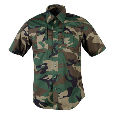 Τ-Shirt από υφαντικές ύλες με τσέπη φορτίου και τσέπη πένας σε συνδυασμό πολυεστέρα/ βαμβακιού