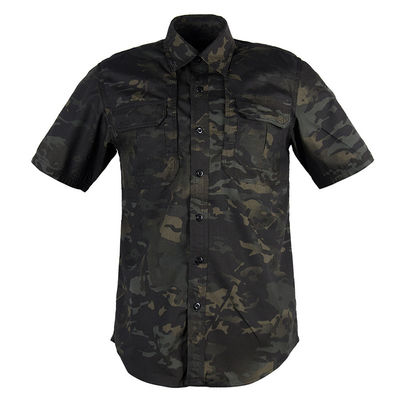Τ-Shirt από υφαντικές ύλες με τσέπη φορτίου και τσέπη πένας σε συνδυασμό πολυεστέρα/ βαμβακιού
