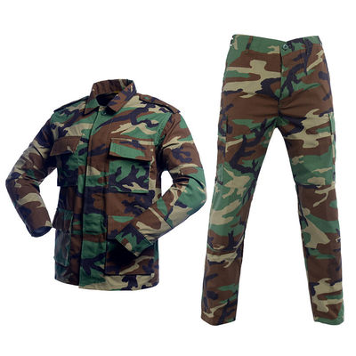 Προσαρμοσμένο Ripstop T/C 65% Polyester 35% Cotton BDU Suit Μαύρο Χωρίς λογότυπα