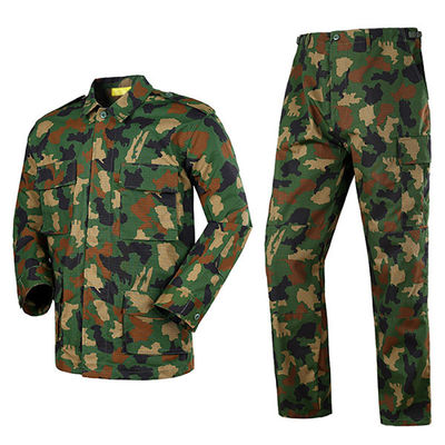 Προσαρμοσμένο Ripstop T/C 65% Polyester 35% Cotton BDU Suit Μαύρο Χωρίς λογότυπα